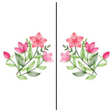 Delicate Wildflowers Mask Motif