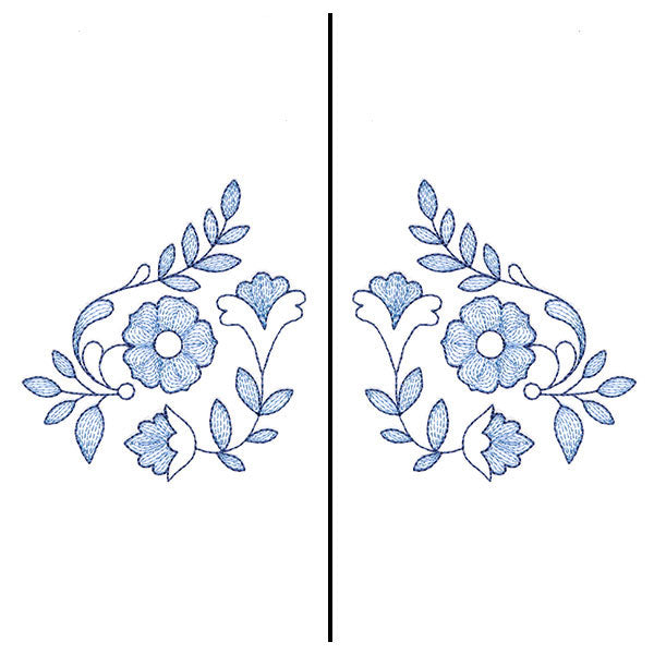 Folk Blooms Mask Motif