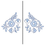 Folk Blooms Mask Motif