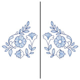 Folk Blooms Mask Motif