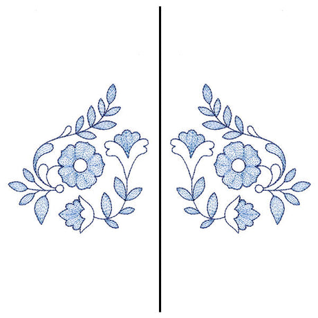 Folk Blooms Mask Motif