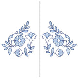 Folk Blooms Mask Motif