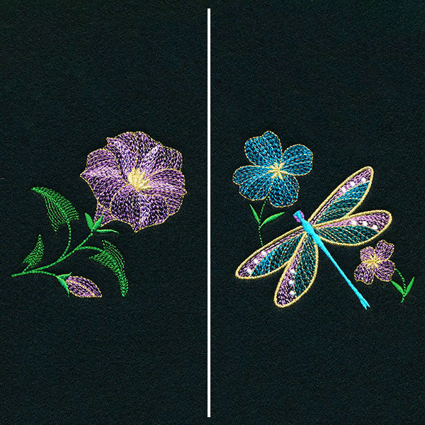 Dragonfly Treasures Mask Motif