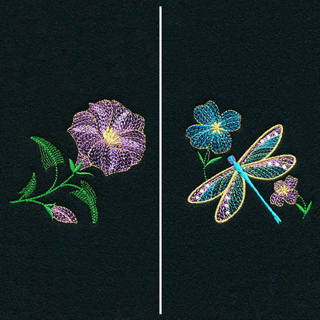 Dragonfly Treasures Mask Motif