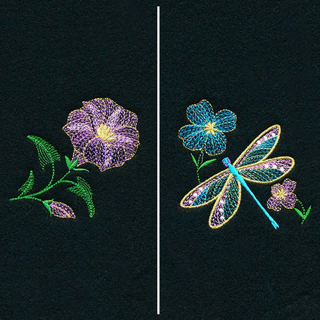 Dragonfly Treasures Mask Motif