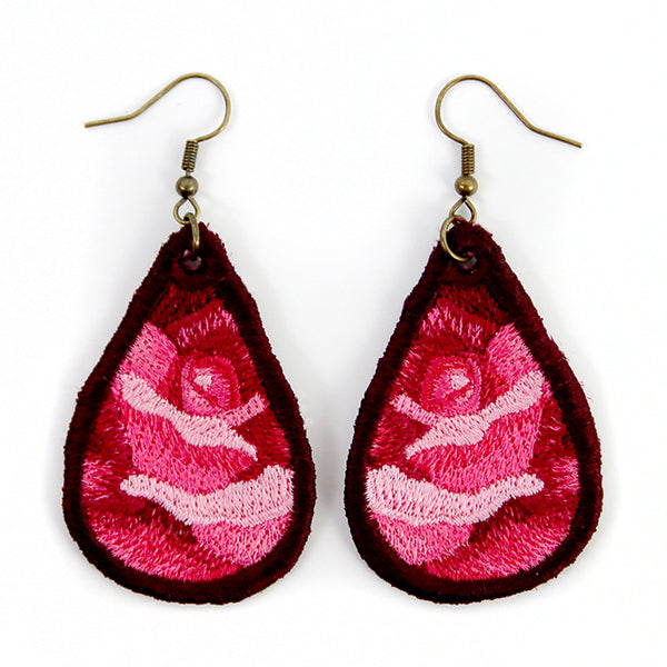 Lively Rose Earrings (Miniature)