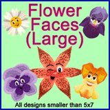 A Flower Faces Design Pack