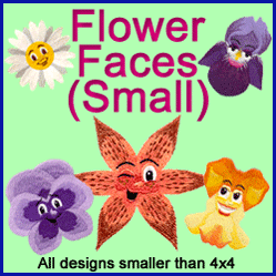 A Flower Faces Design Pack