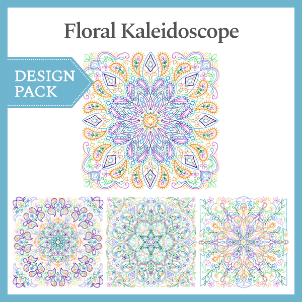 A Floral Kaleidoscope Design Pack