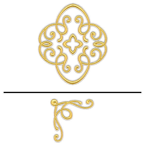 Elegant Swirls Pillow Pair