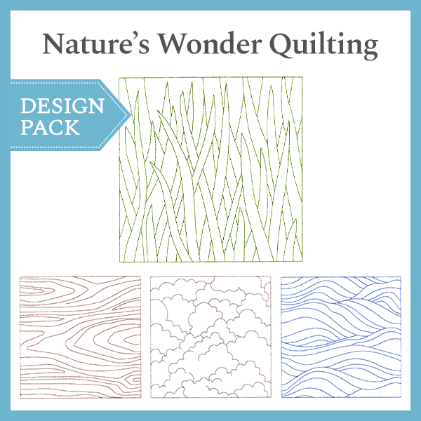 A Nature's Wonders Quilting Design Pack
