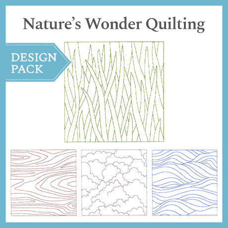 A Nature's Wonders Quilting Design Pack