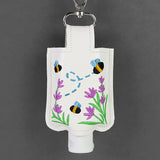 Buzzing Bees Hand Sanitizer Keychain (In-the-Hoop)