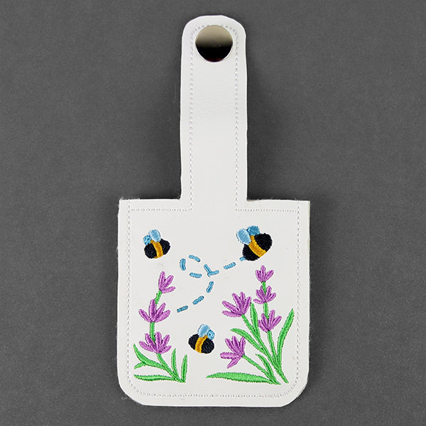 Buzzing Bees Hand Sanitizer Keychain (In-the-Hoop)
