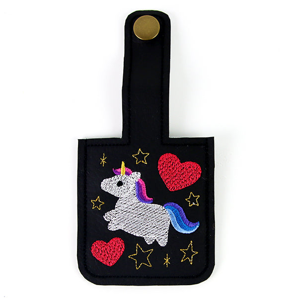 Dreamy Unicorn Hand Sanitizer Keychain (In-the-Hoop)