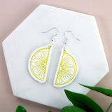 Succulent Citrus Leather Earrings (In-the-Hoop)
