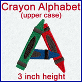 A Crayon Alphabet Design Pack