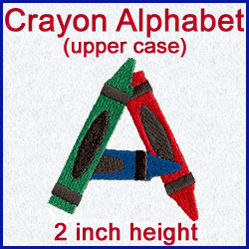 A Crayon Alphabet Design Pack