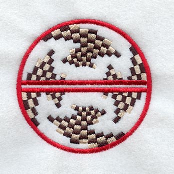 Native American Coaster 4 (Stemware) (In-the-Hoop)