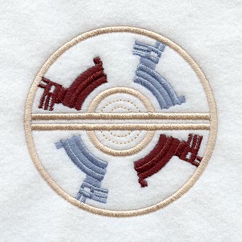 Native American Coaster 6 (Stemware) (In-the-Hoop)