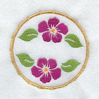 Hawaiian Coaster - Hibiscus (In-the-Hoop)