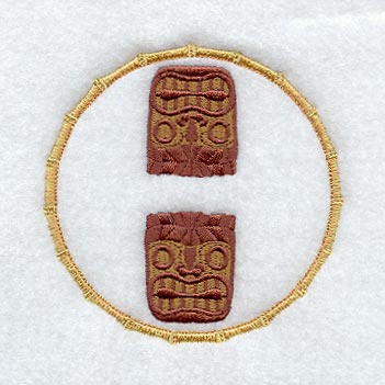 Hawaiian Coaster - Tiki (In-the-Hoop)