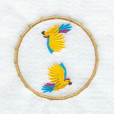 Hawaiian Coaster - Bird (In-the-Hoop)