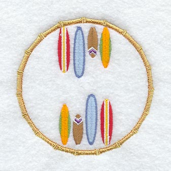 Hawaiian Coaster - Surfboards (In-the-Hoop)