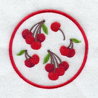 Fruit Coaster - Cherry (In-the-Hoop)