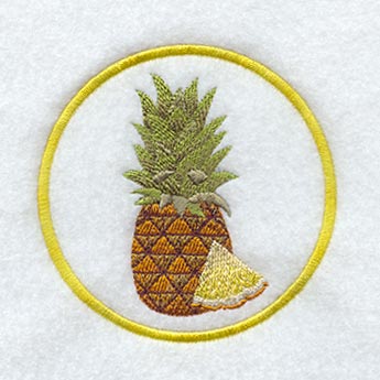 Fruit Coaster - Pineapple (In-the-Hoop)