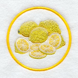 Fruit Coaster - Lemon (In-the-Hoop)