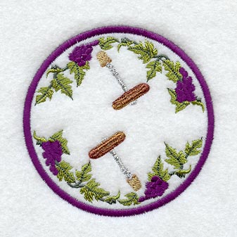 Wine Coaster - Corkscrew (In-the-Hoop)