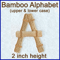 A Bamboo Alphabet Design Pack