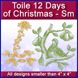 A Toile 12 Days of Christmas Design Pack
