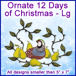 A Ornate 12 Days of Christmas Design Pack