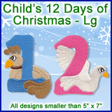 A Child's 12 Days of Christmas Design Pack