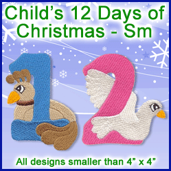 A Child's 12 Days of Christmas Design Pack