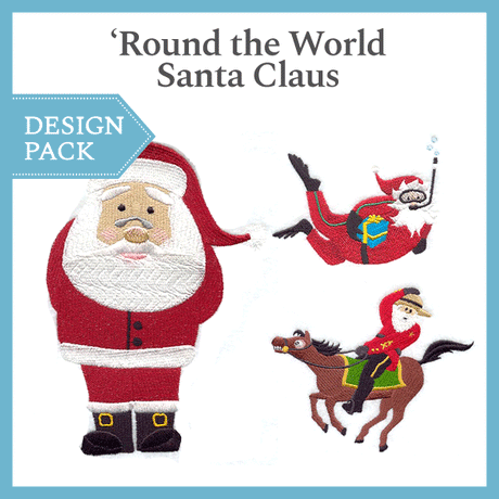 A 'Round the World Santa Claus Design Pack