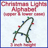 A Christmas Lights Alphabet Design Pack