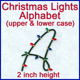 A Christmas Lights Alphabet Design Pack