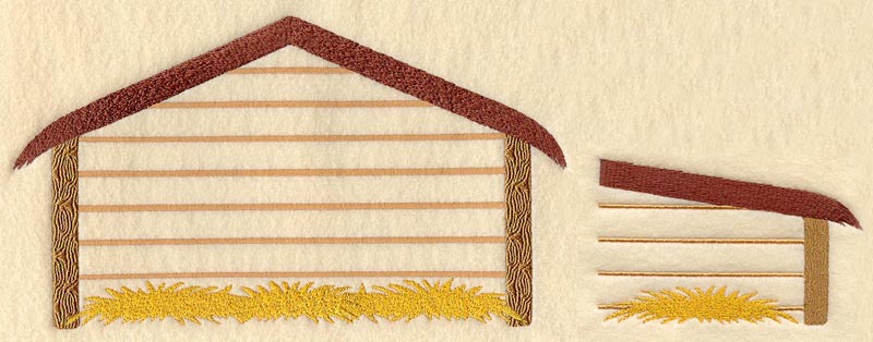 Nativity Stable - Two Pieces