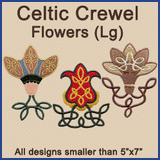 A Celtic Crewel Flowers Design Pack
