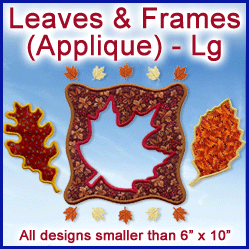 A Leaves & Frames Design Pack (Applique)