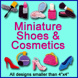 A Miniature Shoes and Cosmetics Design Pack