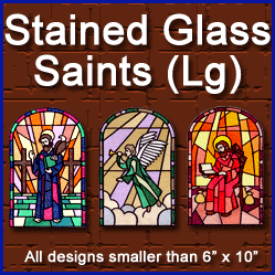 A Saints Stained Glass Design Pack