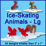 An Ice Skating Animals Design Pack
