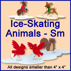 An Ice Skating Animals Design Pack