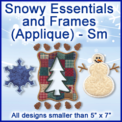 A Snowy Essentials and Frames Design Pack (Applique)