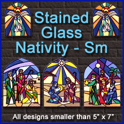 A Stained Glass Nativity Design Pack