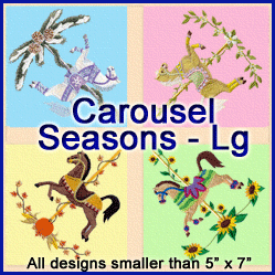 A Carousel Horse Seasons Design Pack